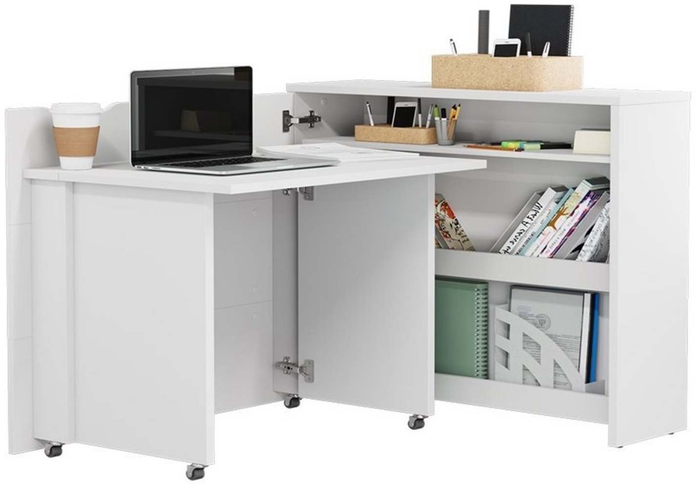 Compleo Schreibtisch Work Concept, Klappbarer Schreibtisch,multifunktionales Sideboard (Home office) Bild 1