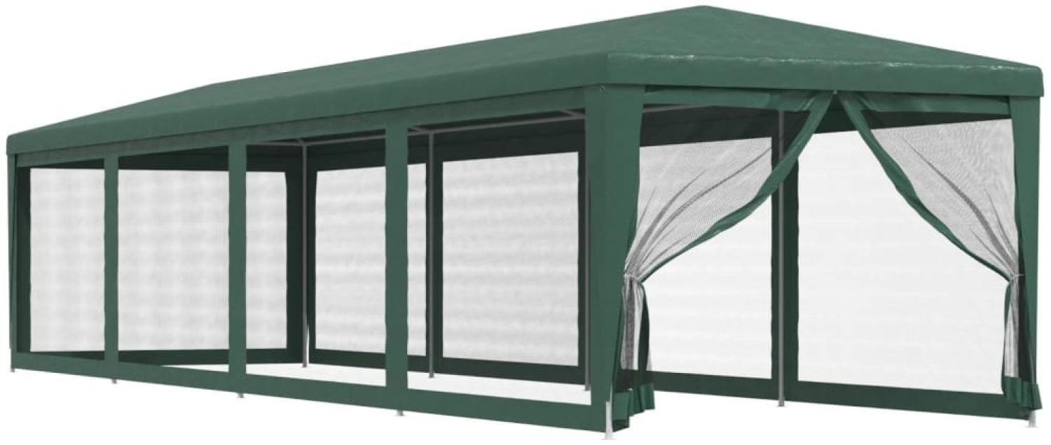 vidaXL Partyzelt mit 10 Mesh-Seitenwänden Grün 3x12 m HDPE 319248 Bild 1