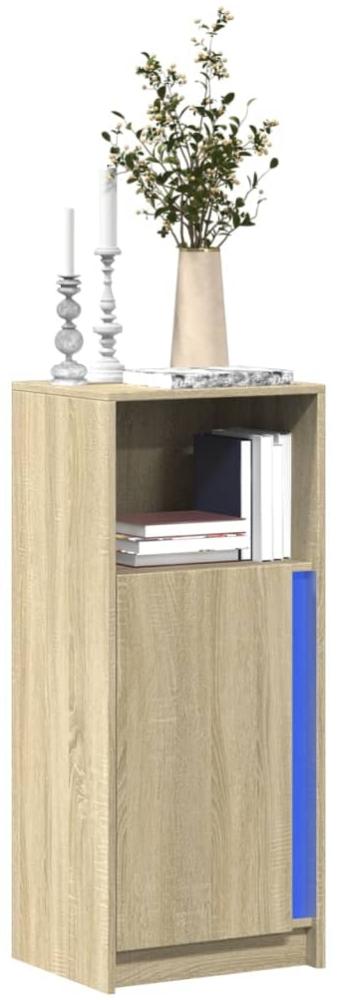 vidaXL LED-Sideboard Sonoma-Eiche 42,5x34x100 cm Holzwerkstoff 852154 Bild 1