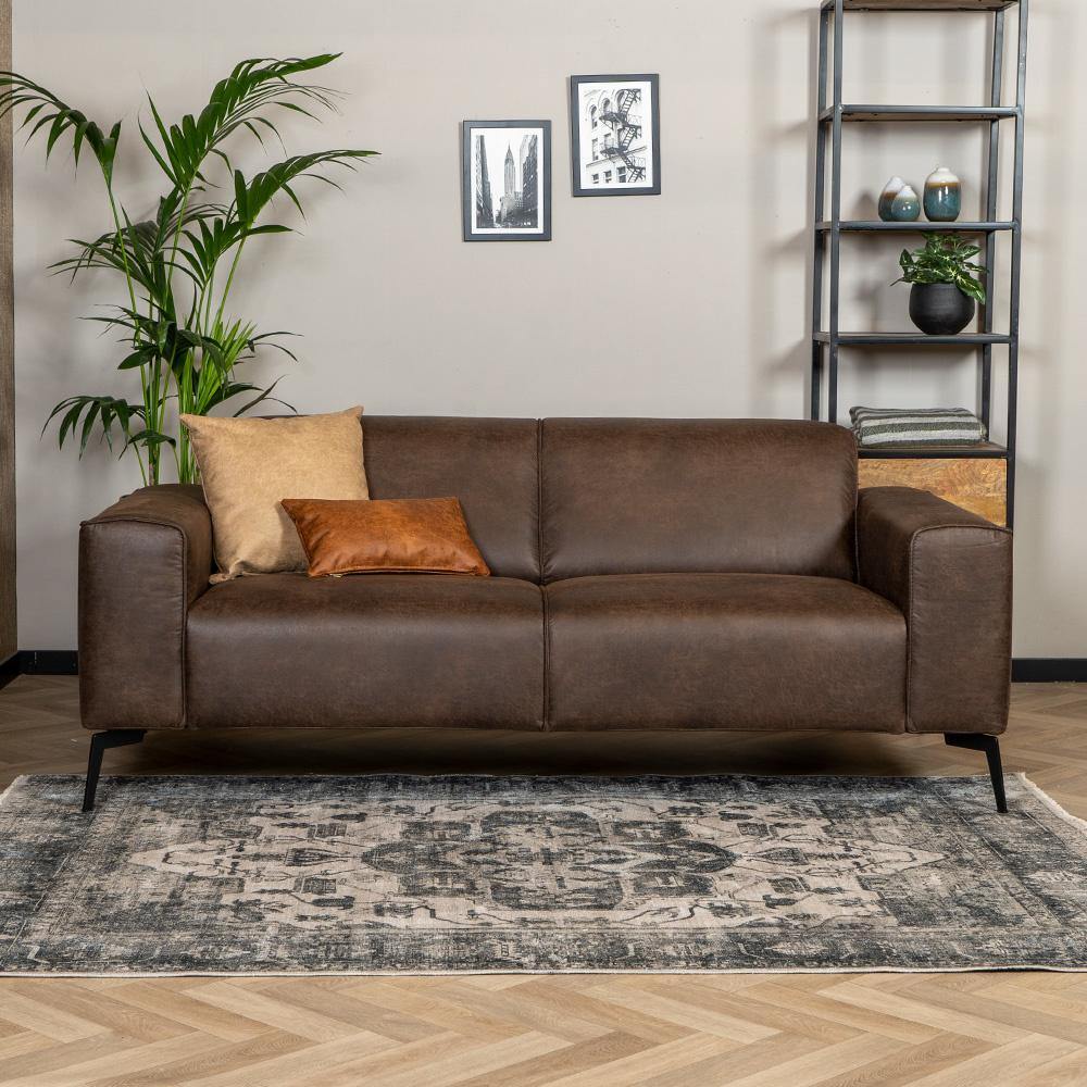 Bronx71 Leder Sofa Vegas 2,5-Sitzer braun Bild 1