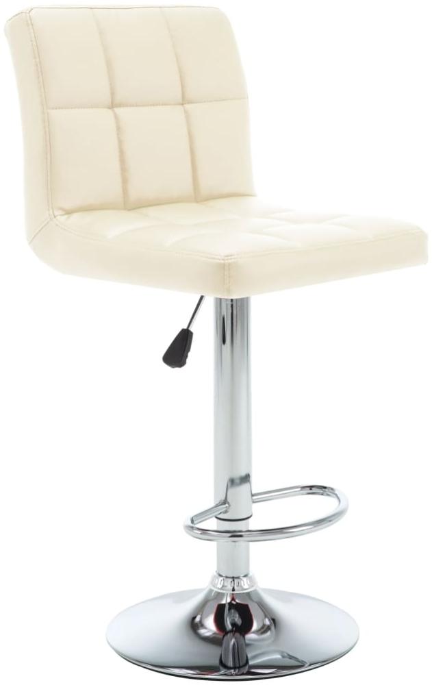 vidaXL Barhocker 2 Stk. Creme Kunstleder [323637] Bild 1