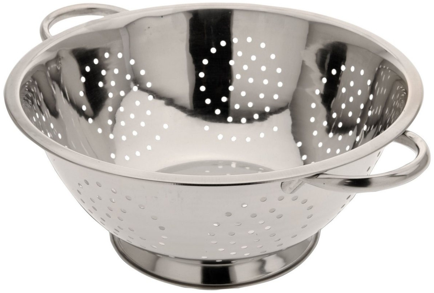 Spetebo Nudelsieb Sieb Ø 24 cm mit 2 Griffen - Edelstahl, Edelstahl, (Stück, 1-St, Küchensieb), mit 2 Griffen Bild 1