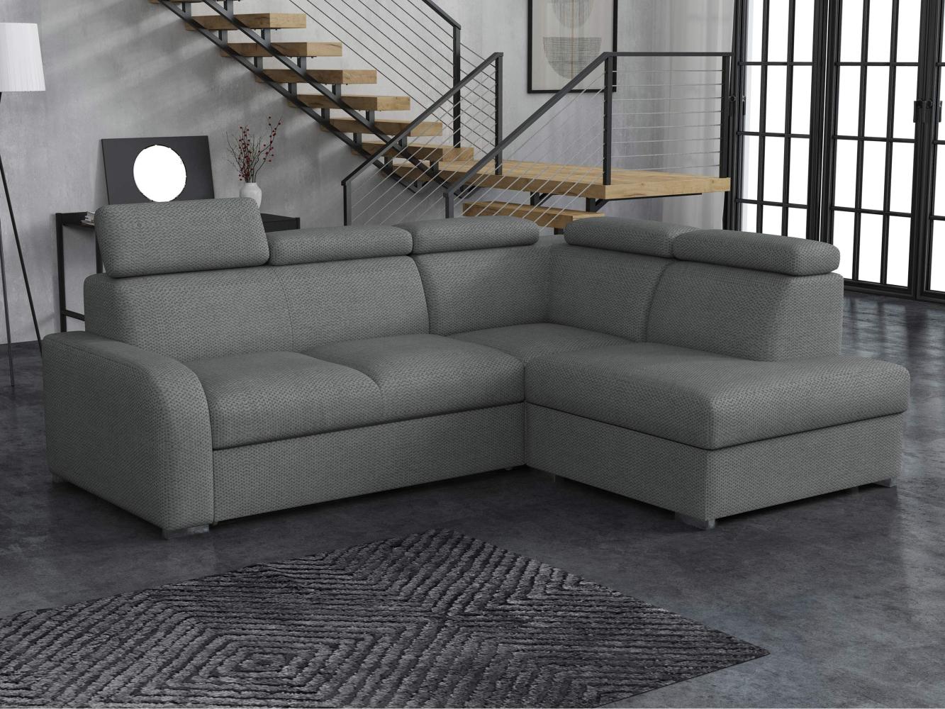 Ecksofa Apollo 2rRLXp mit Schlaffunktion und Bettkasten (Farbe: Crown 18, Seite: Rechts 2R+R+LXP) Bild 1