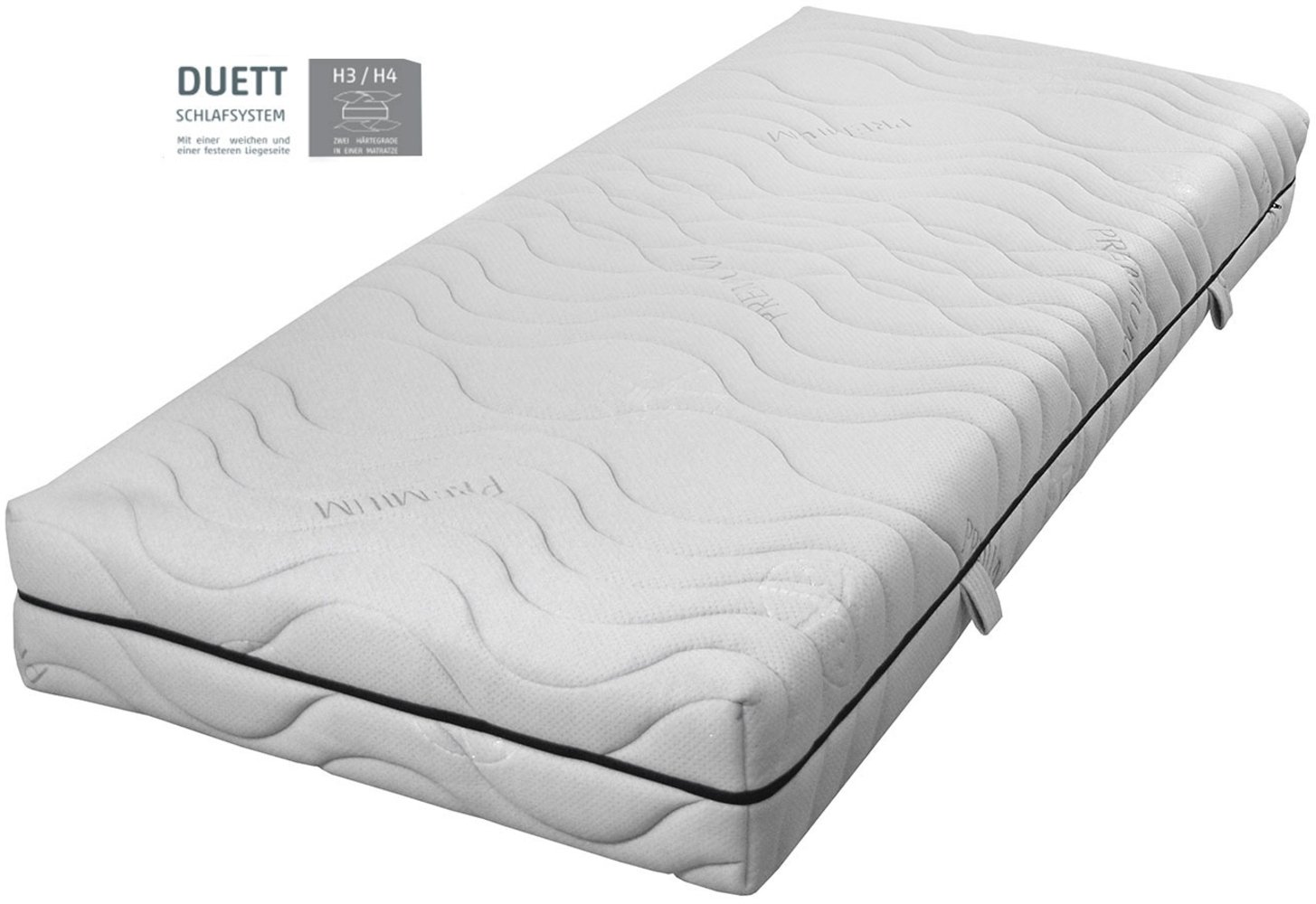 Kaltschaummatratze Easydream KS 2000 Duett 90 x 200 cm H3 / H4 / K420 DormiPur-50237-720, Weiß, 90 x 23 x 200 cm Bild 1