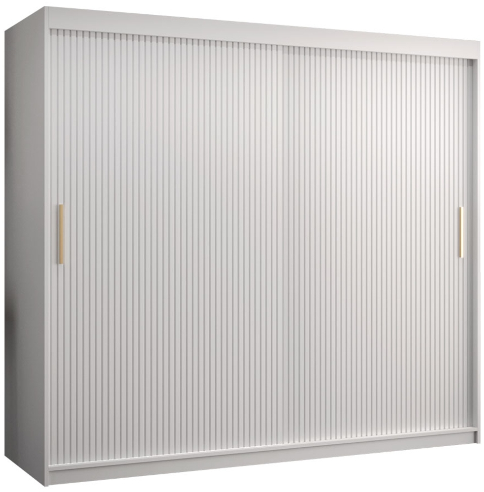 Kleiderschrank Kirtan Slim 1 200 (Farbe: Weiß, Größe: 200 cm) Bild 1