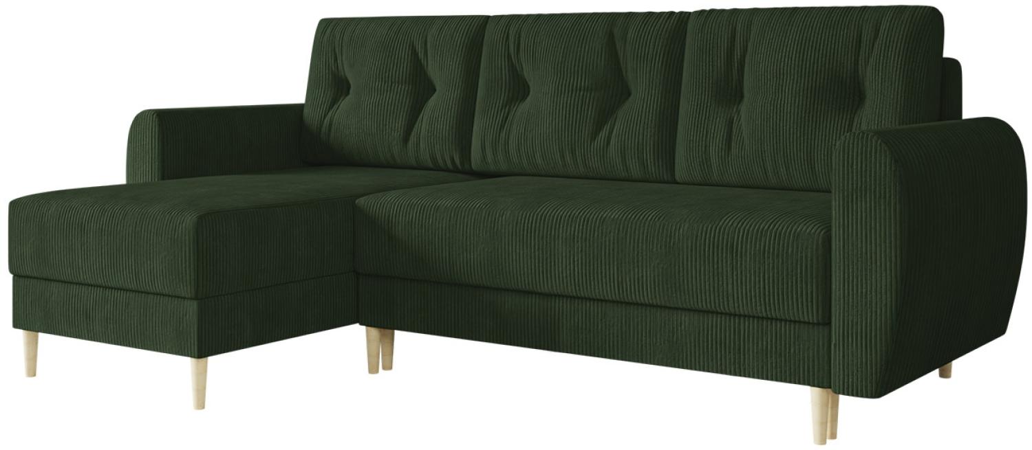 Ecksofa Jazon L Cord mit Bettkasten und Schlaffunktion (Farbe: Poso 14) Bild 1