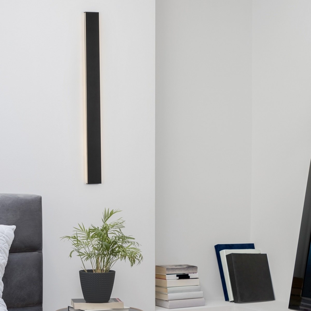 Nova Luce 9060913 SELINE LED Wandleuchte 3000K Schwarz 90cm Bild 1