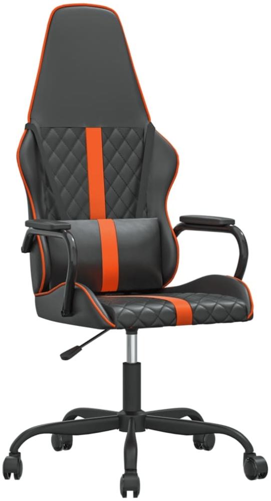 vidaXL Gaming-Stuhl mit Massagefunktion Orange und Schwarz Kunstleder 345563 Bild 1