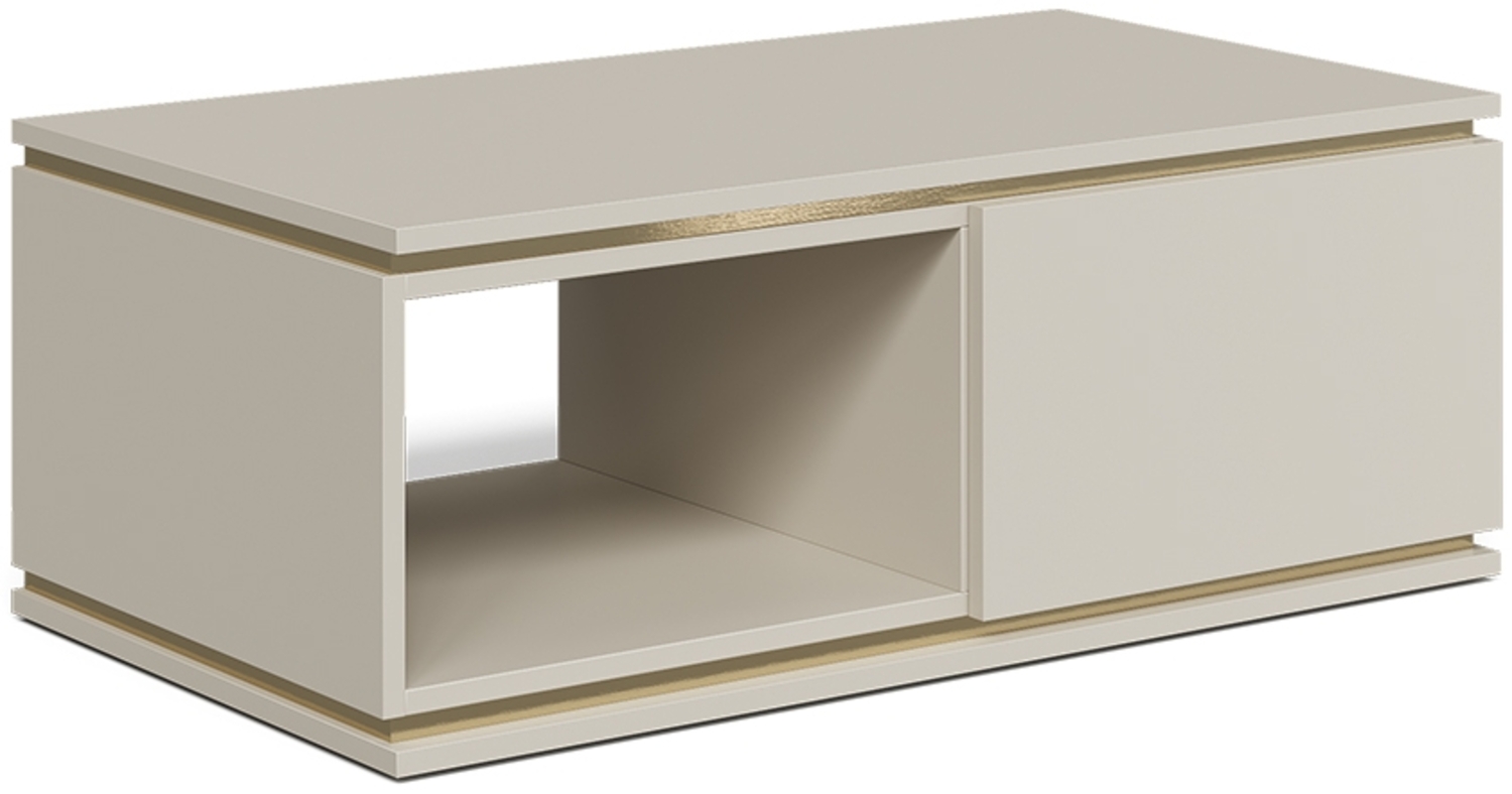 Couchtisch Linette Cashmere 90 x 50 cm mit Schublade Vicco Bild 1