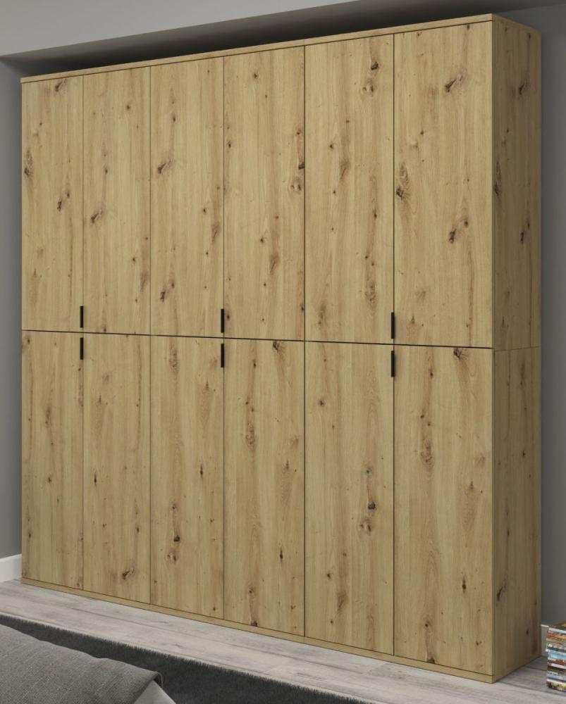 Garderobenschrank Line-Up in Eiche 183 x 193 cm Bild 1