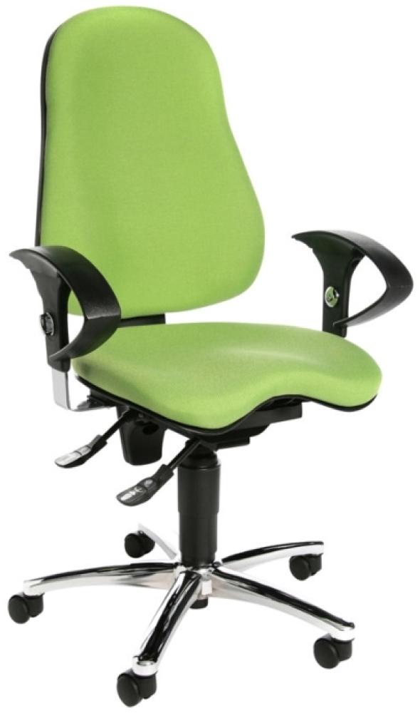 Topstar Bürostuhl Sitness 25 40cm (10) Stoffbezug: apfelgrün ergonomischer Orthositz inkl. Armlehnen Typ U2 (SI59U G05) Bild 1