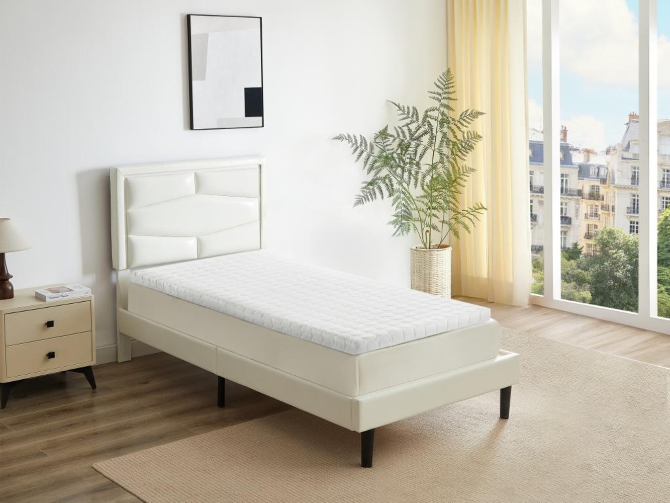 Matratzenauflage Topper - 80 x 200 cm - Memory Schaum - 1 Zone - Stärke 5 cm - LUXE von DREAMEA Bild 1