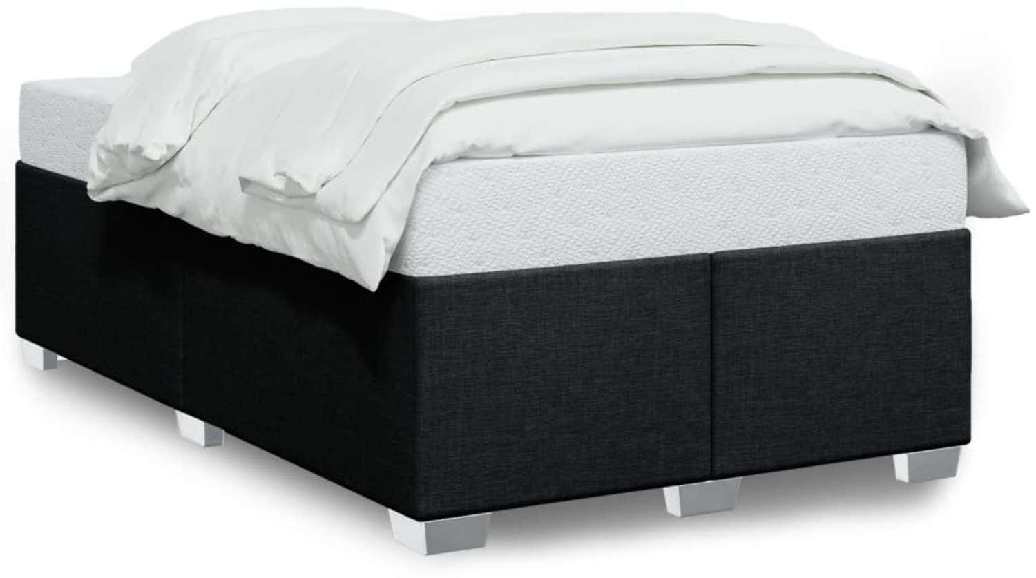 vidaXL Bettgestell ohne Matratze Schwarz 120x200 cm Stoff 3284466 Bild 1