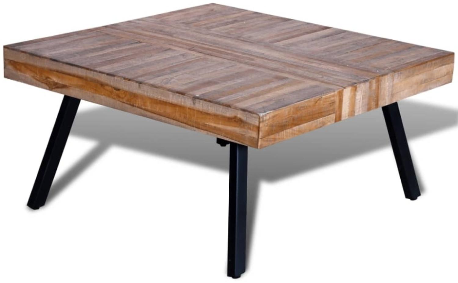 vidaXL Couchtisch Quadratisch Altholz Teak 241706 Bild 1