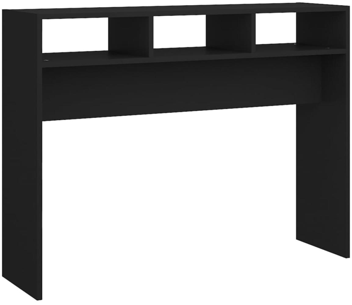 vidaXL Konsolentisch Schwarz 105x30x80 cm Holzwerkstoff 808306 Bild 1