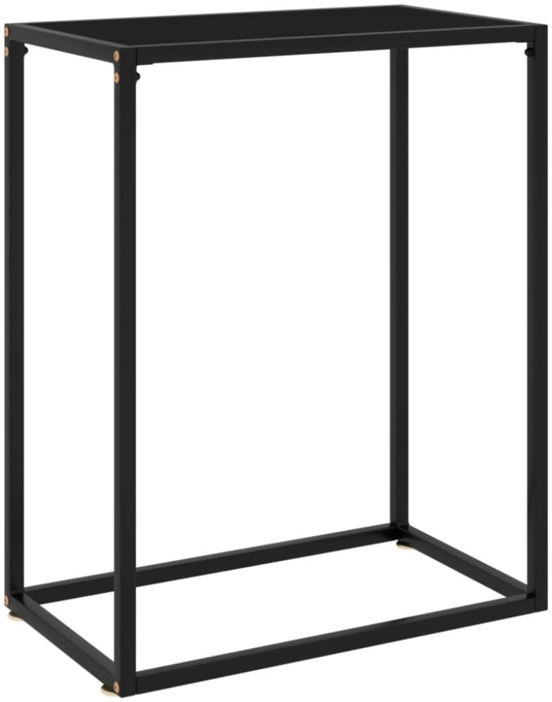 vidaXL Konsolentisch Schwarz 60x35x75 cm Hartglas [322804] Bild 1