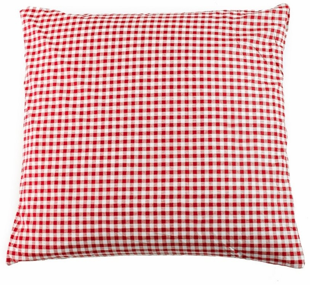 texpot Kissenhülle Landhaus kariert Reißverschluss Baumwolle Dekokissen, (1 Stück), kariert Bild 1