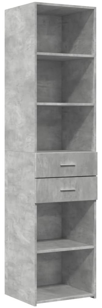 vidaXL Highboard Betongrau 45x42,5x185 cm Holzwerkstoff 3281451 Bild 1