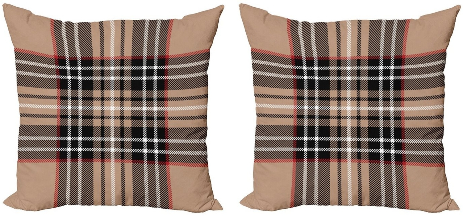 Abakuhaus Kissenbezüge Modern Accent Doppelseitiger Digitaldruck, (2 Stück), Kariert Classic British Plaid Bild 1