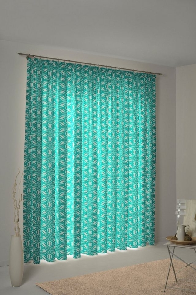 Adam Vorhang Vorhang Retro Floret mit Kräuselband (1 St) aus 100 % Bio-Baumwolle, Kräuselband (1 St), blickdicht, Jacquard, Vorhang Retro Floret mit Kräuselband (1 St) aus 100% Bio-Baumwolle Bild 1