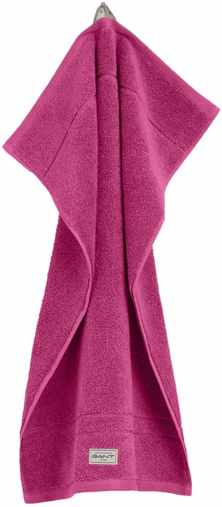 GANT Handtuch - Premium Towel, Frottee, Bio-Baumwolle, Logo, uni Pink 50x100cm Bild 1