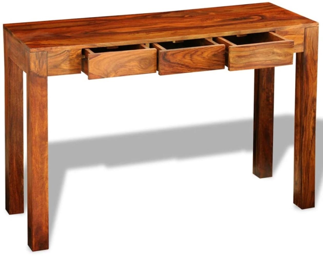 vidaXL Konsolentisch mit 3 Schubladen 80 cm Massivholz Palisander 242441 Bild 1