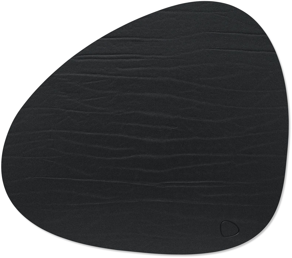 LIND DNA Table Mat Curve L 37x44 cm Buffalo Black Bild 1