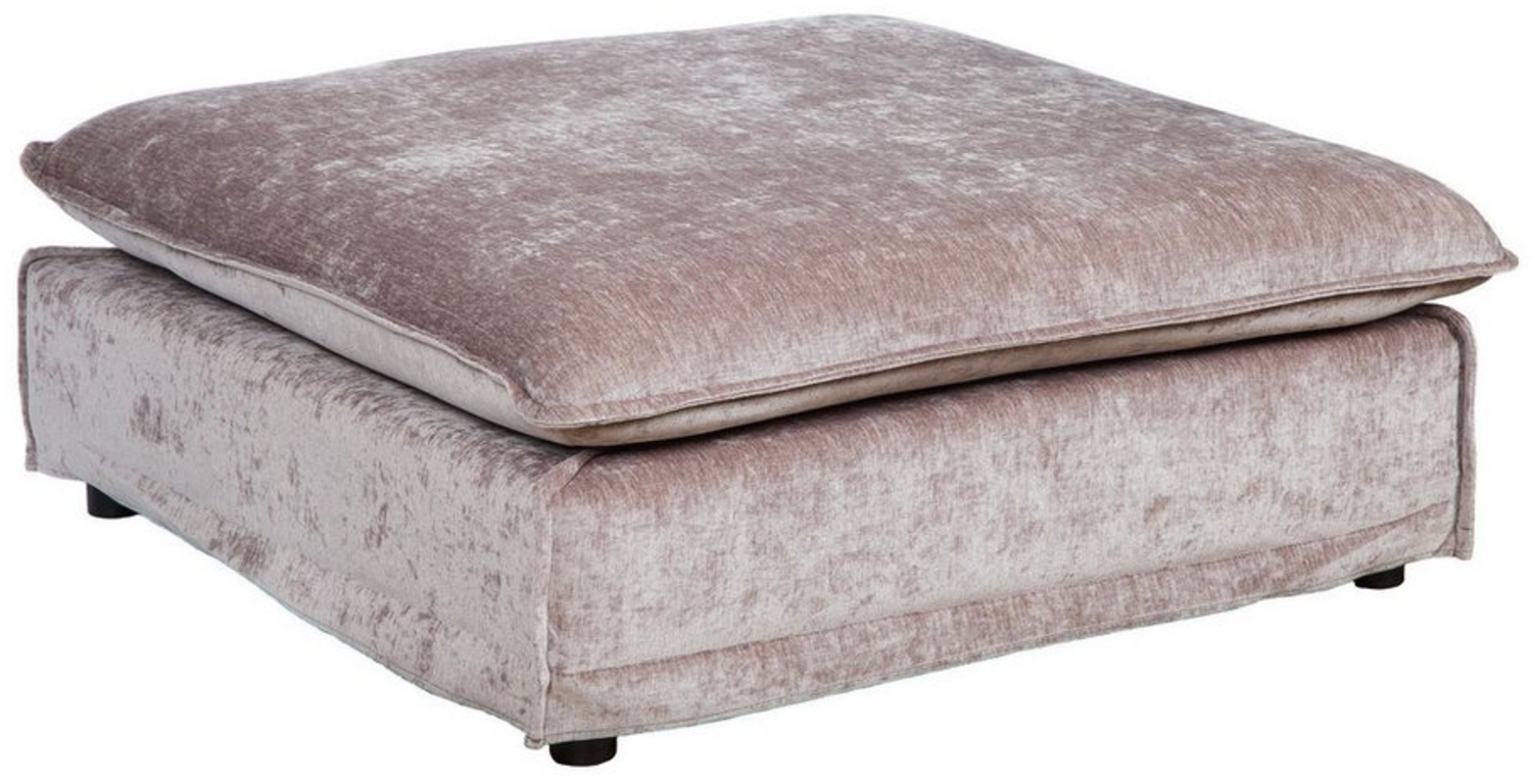 riess-ambiente Fußhocker HEAVEN 100cm taupe · Hussensofa inkl. Kissen und abnehmbaren Bezug (1 St), Wohnzimmer-Hocker · Samt-Bezug · Federkern-Polsterung · Landhausstil Bild 1