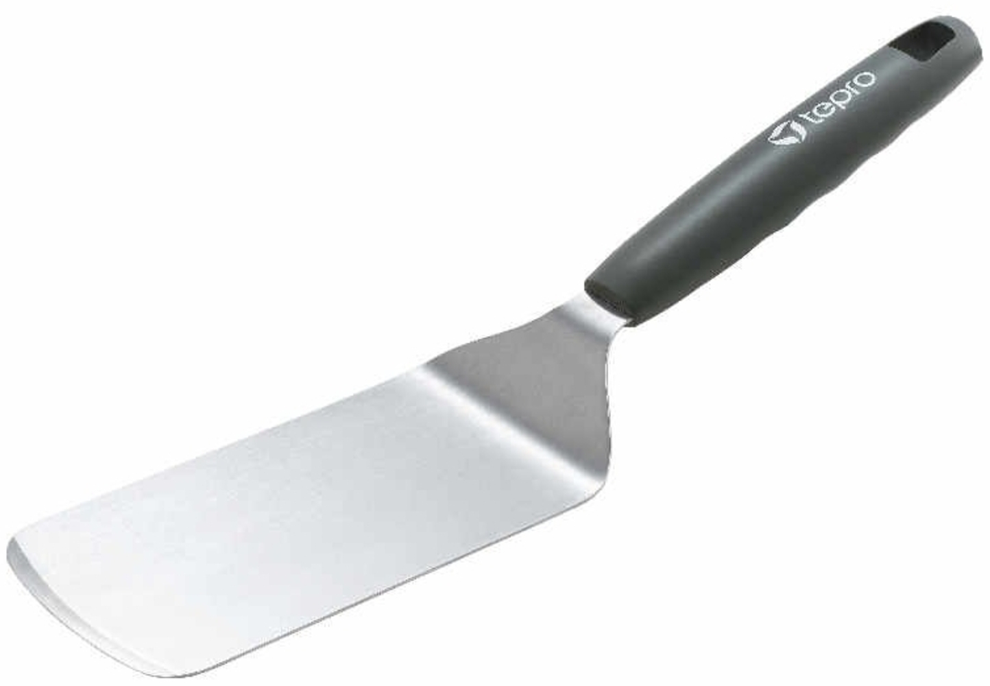 tepro Grillzubehör Plancha-Wender aus Edelstahl mit abgeflachter Kante zum leichten Wenden und Aufnehmen Bild 1