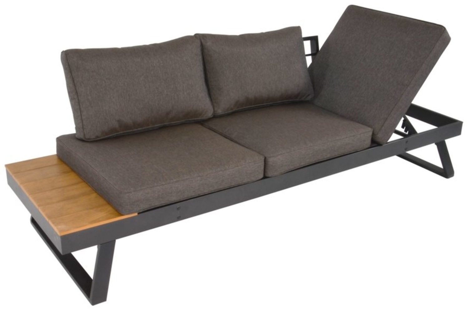 Lesli Living Gartenbank Gartenliege Lounge Liege Arezzo Bank Sonnenliege Daybed wetterfest, mit verstellbaren Kopfteil beidseitig montierbar Bild 1