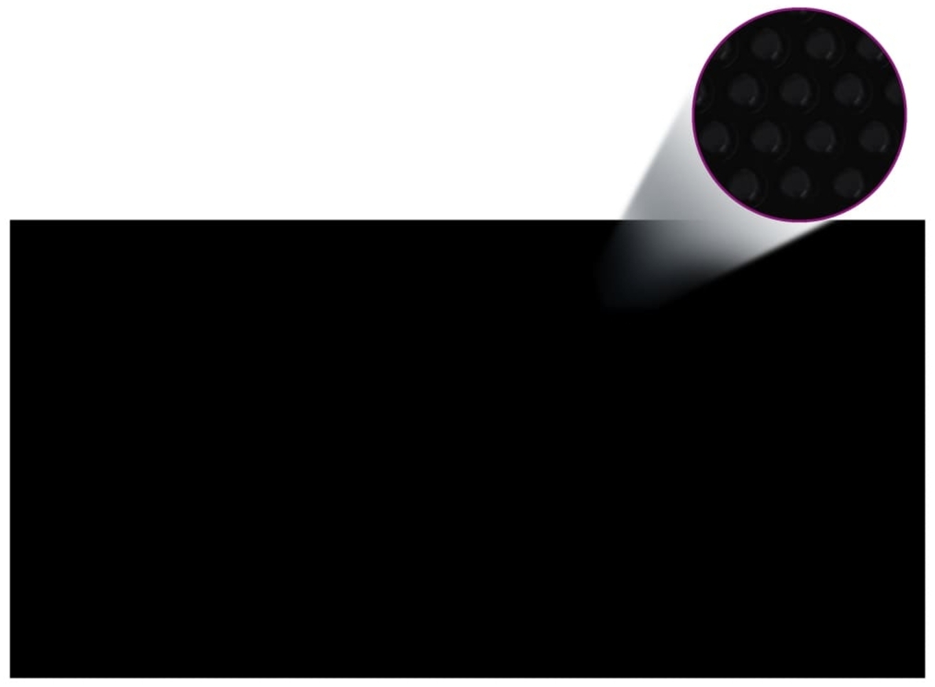 vidaXL Treibende Pool-Solarplane PE 1000x500 cm Schwarz und Blau 92970 Bild 1