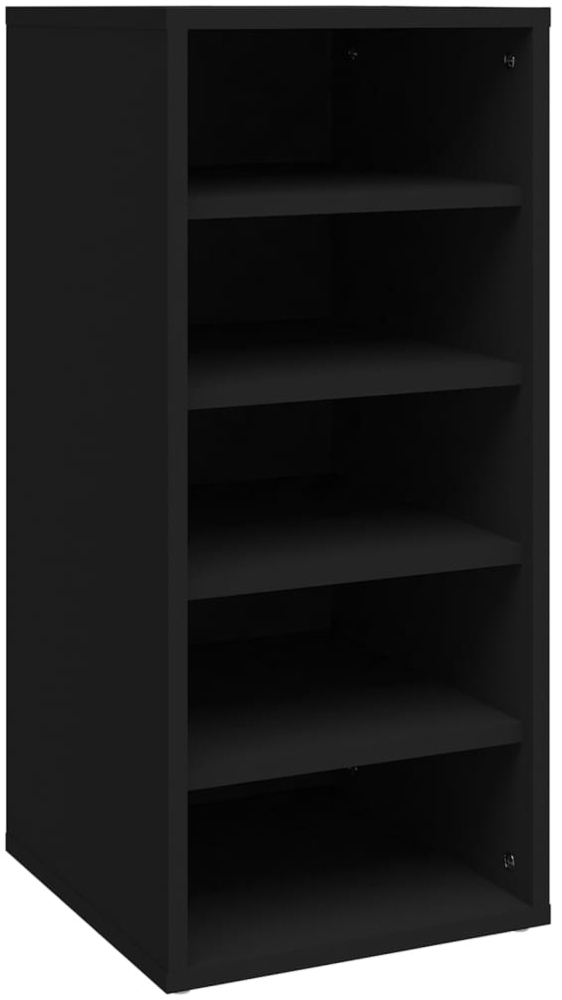 vidaXL Schuhschrank Schwarz 31,5x35x70 cm Holzwerkstoff 808983 Bild 1