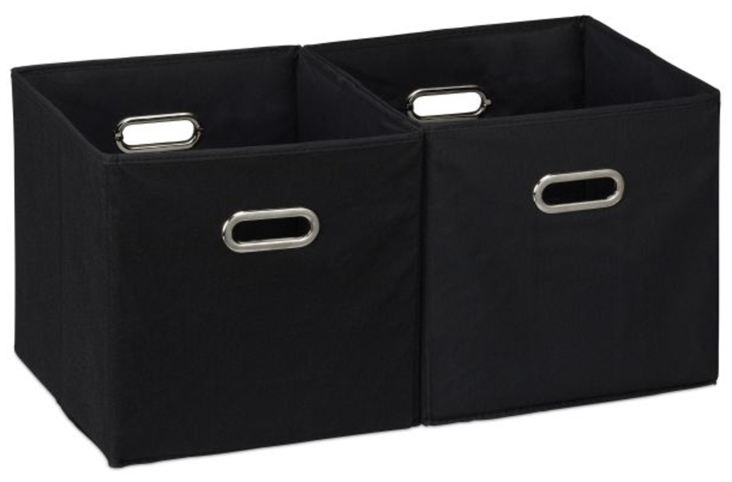 4 x Aufbewahrungsbox Stoff schwarz Bild 1