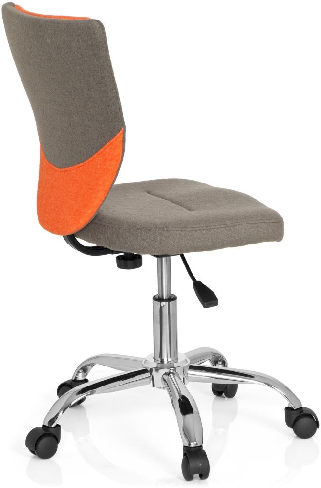 hjh OFFICE Kinderdrehstuhl KIDDY COMFORT Stoff Grau/Orange Bild 1