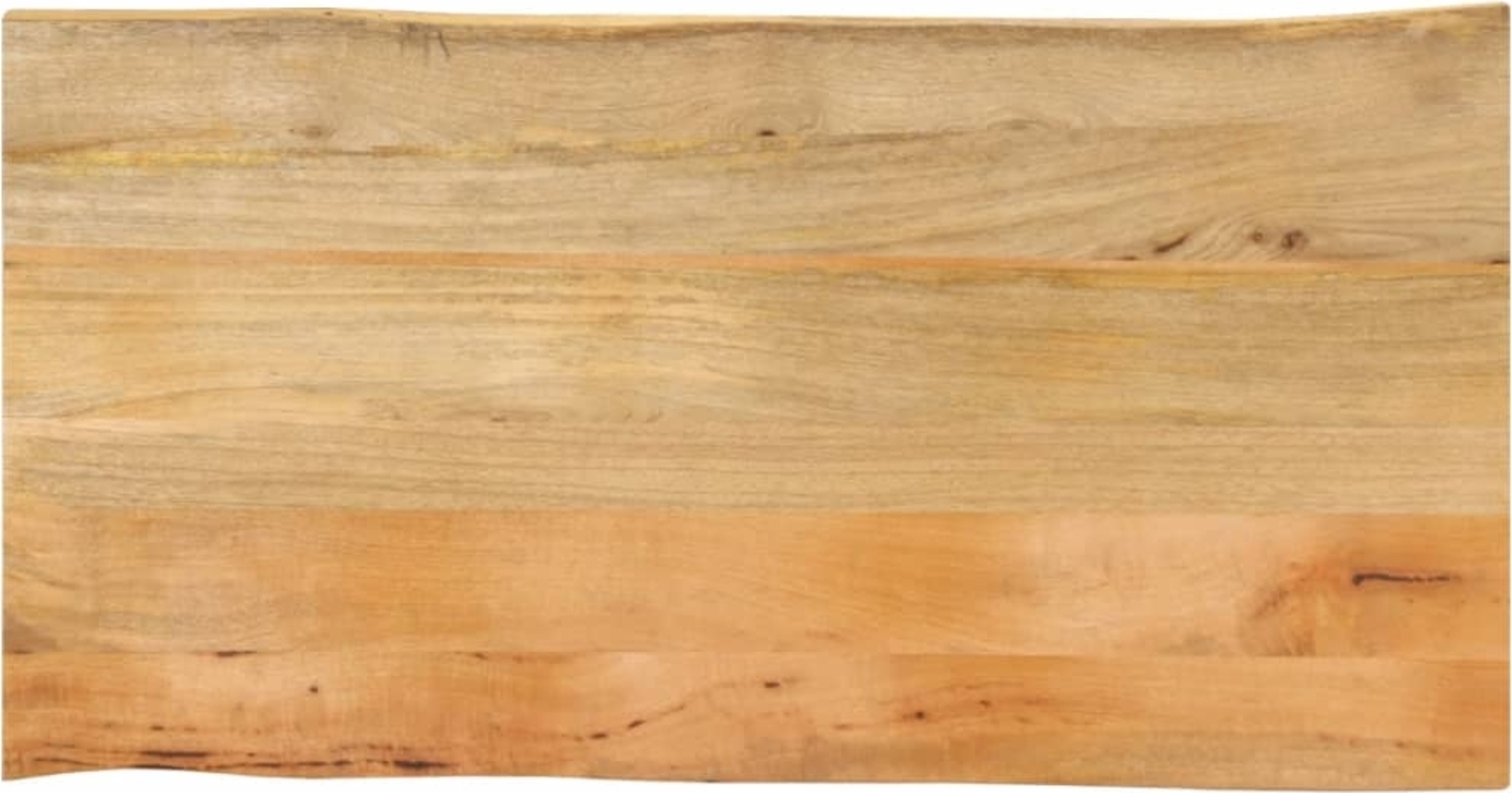 vidaXL Tischplatte mit Baumkante 100x60x2,5 cm Massivholz Mango 370718 Bild 1