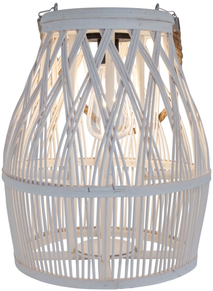 Solarleuchte Garten Laterne weiß Solarlampe Außen Außenleuchte Solar Bild 1