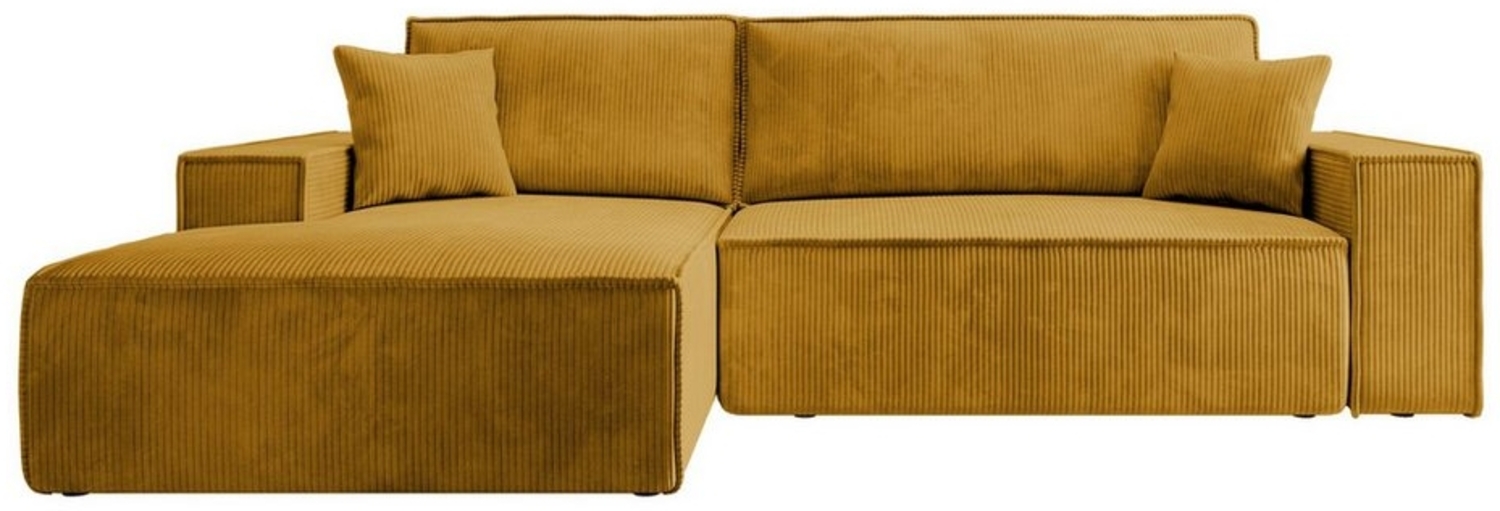 Selsey Ecksofa FARESE NEW, mit Schlaffunktion, Bettkasten und tierfreundlichem Cordbezug, 267 cm Bild 1