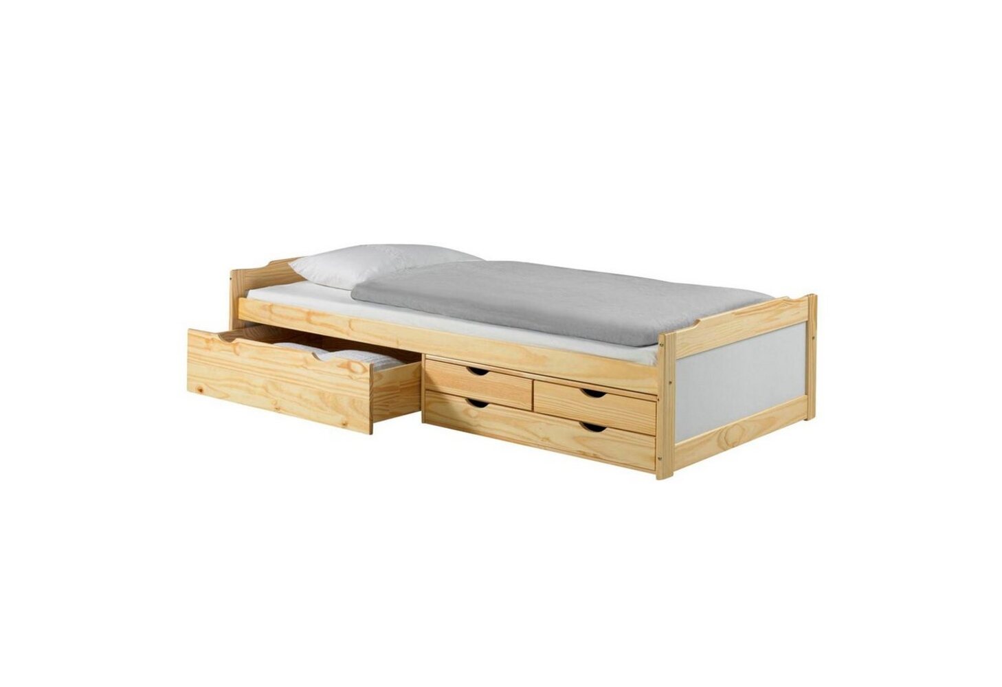 IDIMEX Funktionsbett ANDREA, Bett mit Stauraum Kinderbett Gästebett 4 Schubladen Bett 90x200 cm Bild 1