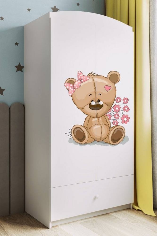 Bjird Kinderkleiderschrank Kleiderschrank Babydreams (4 Einlegeböden und Schublade) 175x90x52 cm Bild 1