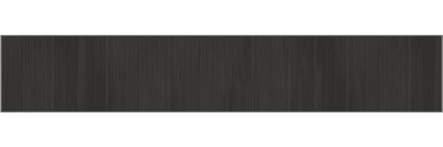 vidaXL Teppich Rechteckig Grau 70x400 cm Bambus 376886 Bild 1