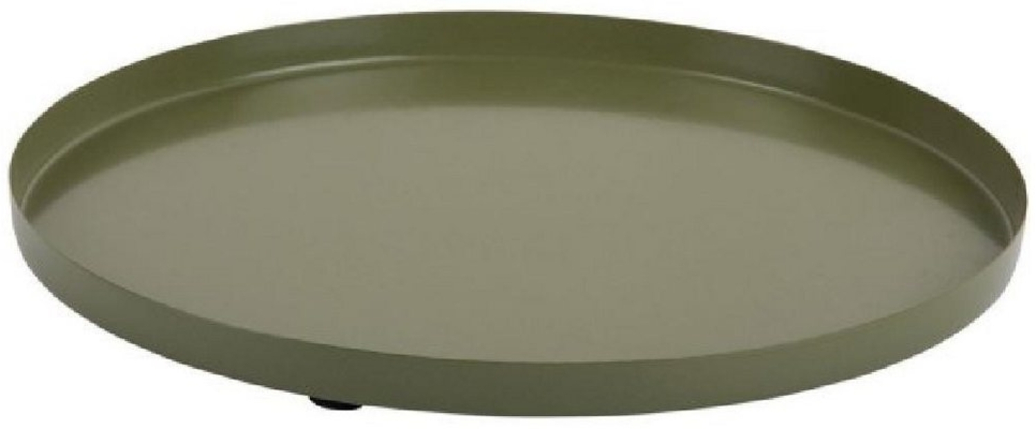 Present Time Tablett Tablett Dekotablett Tray Servir Army Green (25cm) Bild 1