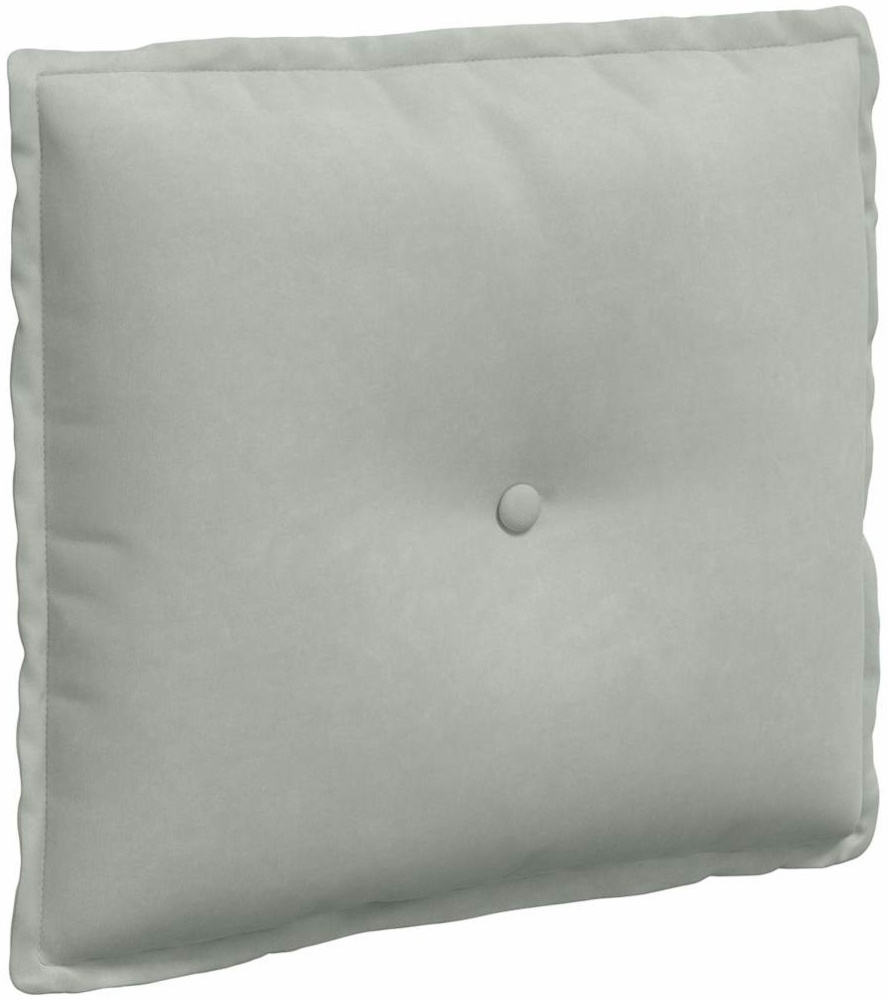 vidaXL Rückenkissen Hellgrau 50 x 45 cm Cordstoff 42014632 Bild 1