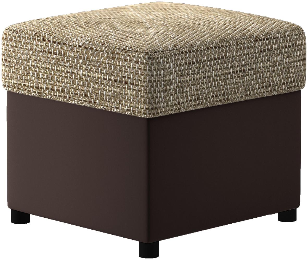 Pouf R3, Fußhocker, Beige Bild 1