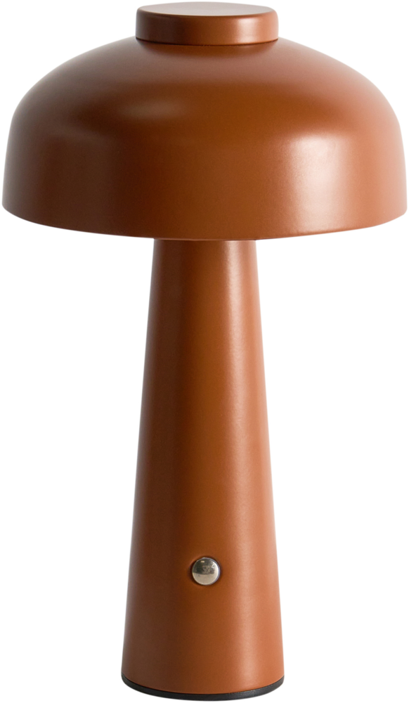 Kabellose LED Tischlampe AGUSAN mit Dimmer Metall Braun Bild 1