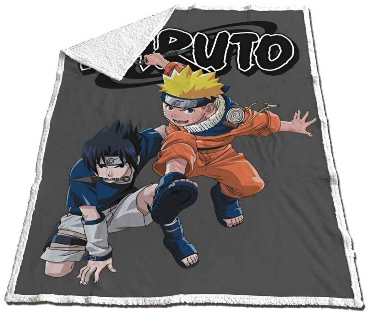 Wohndecke Anime Naruto Shippuden Coral Decke warme Kuscheldecke 120x150 cm, Naruto Bild 1