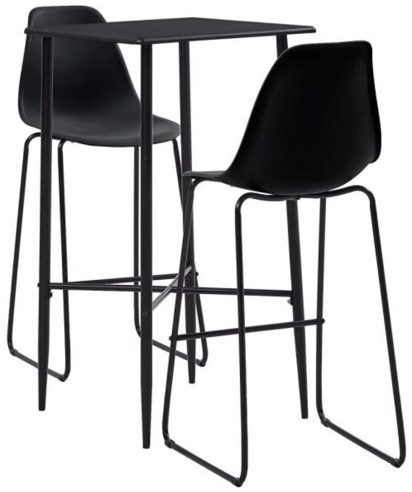 vidaXL 3-tlg. Bar-Set Kunststoff Schwarz 279921 Bild 1