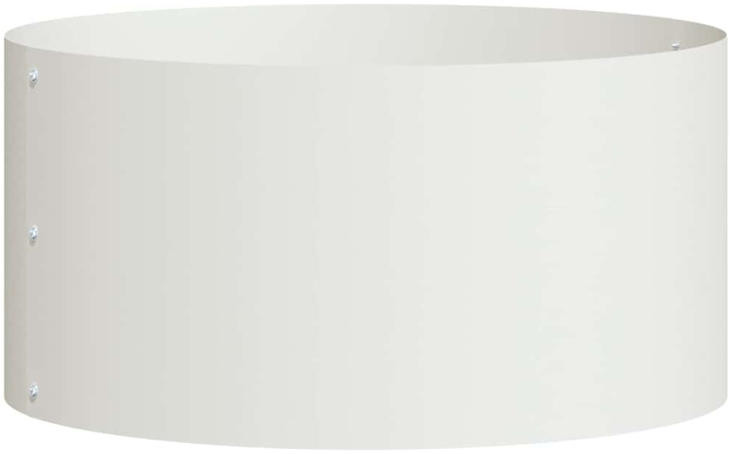 vidaXL Gartenblumentopf Weiß 40 x 40 x 20 cm Stahl 873608 Bild 1