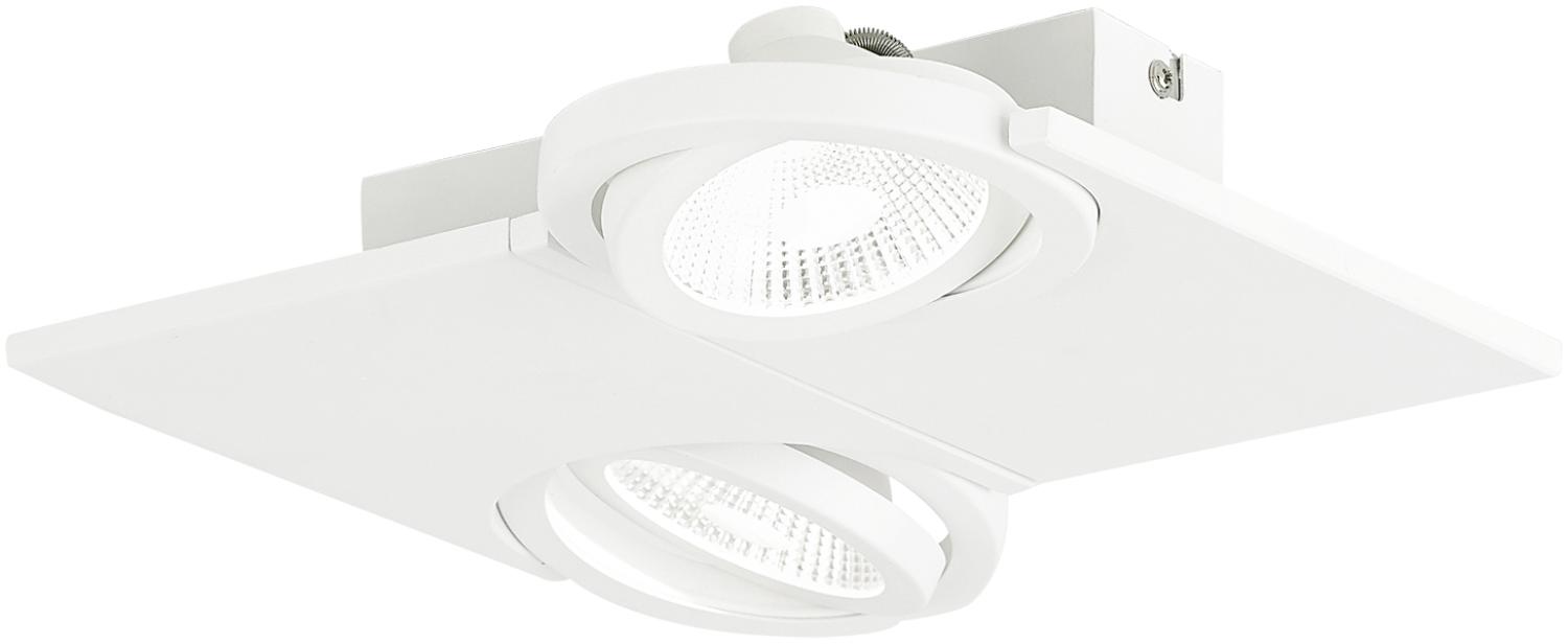 Eglo 39134 LED Luxus Wandleuchte u. Deckenleuchte weiß BREA 2-flammig Bild 1