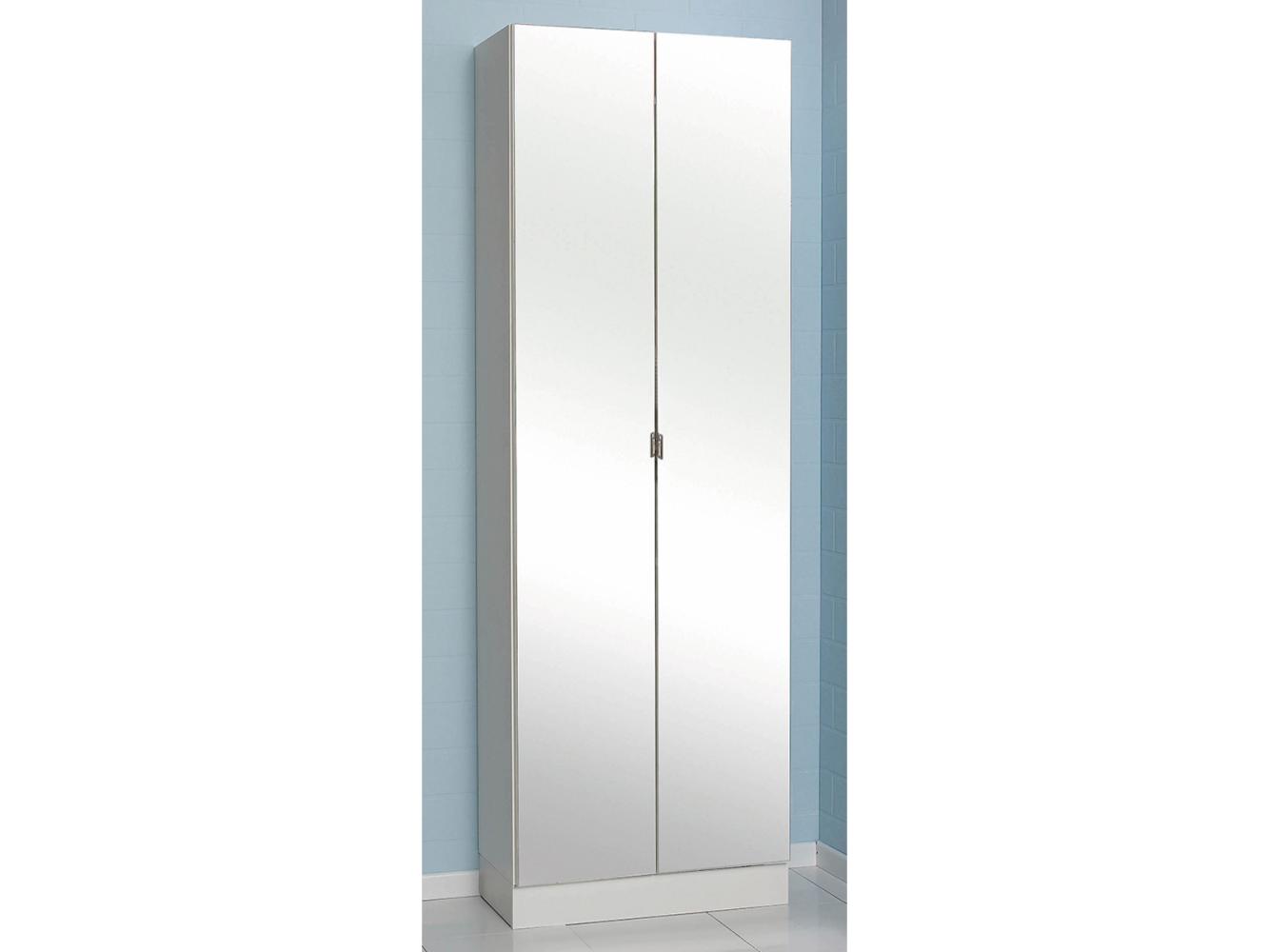 Hochschrank >Adan< in Weiß - 65x195,5x33cm (BxHxT) Bild 1