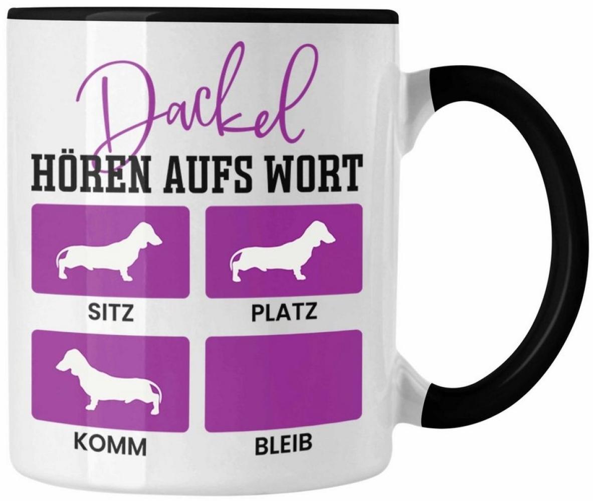 Trendation Tasse Dackel Tasse Geschenke Dachshund Rauhaardackel Lustig Dackel Hören Auf Bild 1